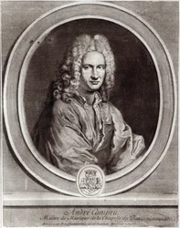 Porträt von Andre Campra (1660-1744)